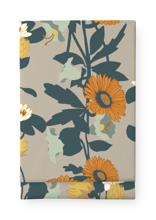 80419-5491-03-06; Finlayson Kaksin Pöytäliina Oranssi / Beige / 145x250 cm 