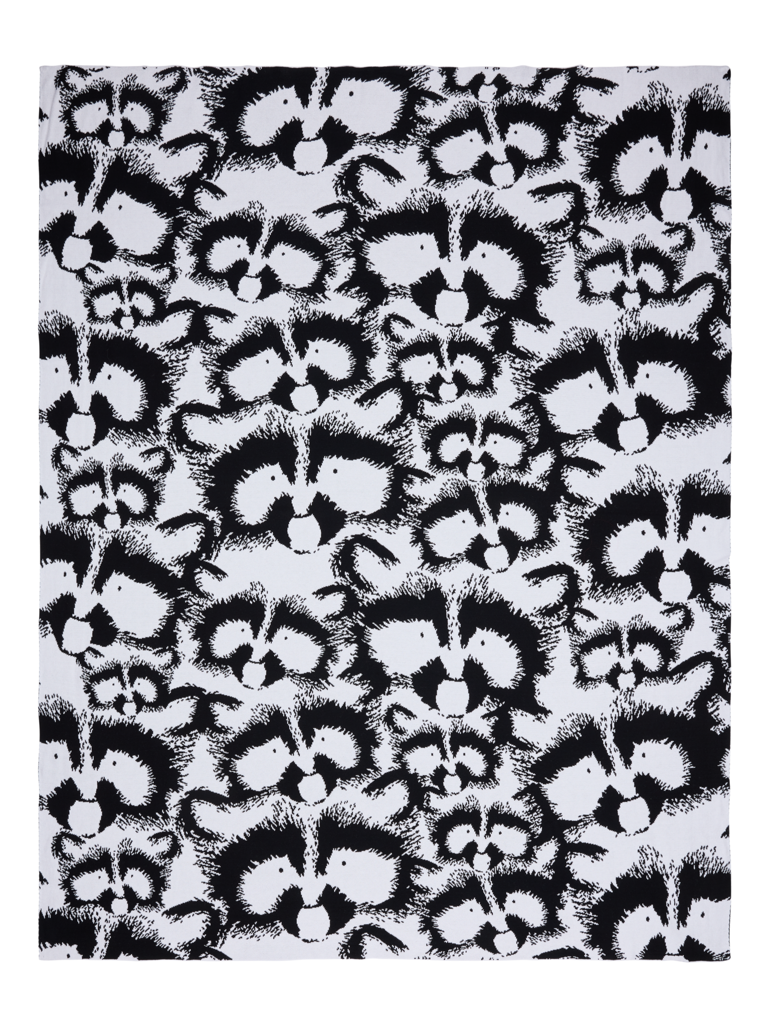 20675-4682-03-04_5; Finlayson Pesue Torkkupeitto Mustavalkoinen / 125x150 cm 