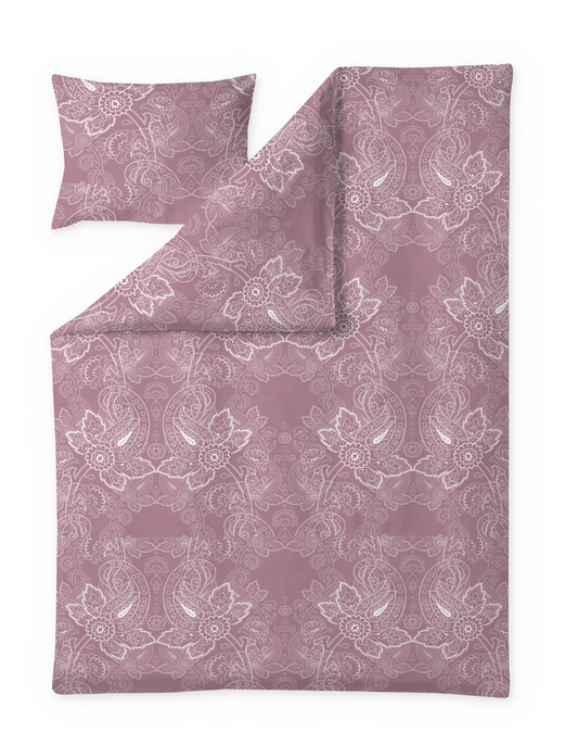 60714-4546-14-06; Finlayson Viktoria Tencel-puuvillapussilakanasetti Roosa / 150x210 + 50x60 cm 