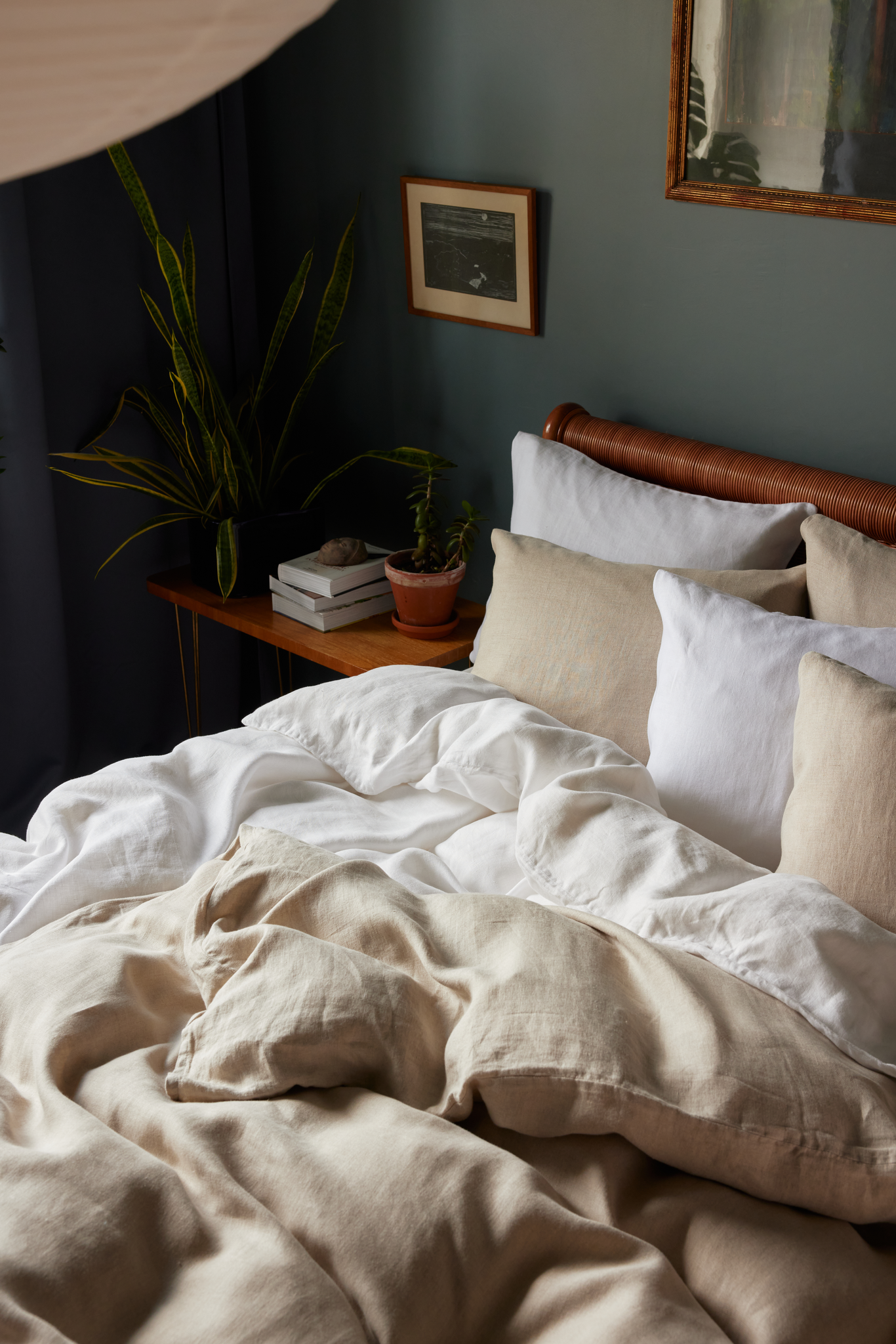 60755-0200-01-05_2; Finlayson Jesus Parivuoteen pellavapussilakanasetti Pellava / 240x220 + 50x75 cm 