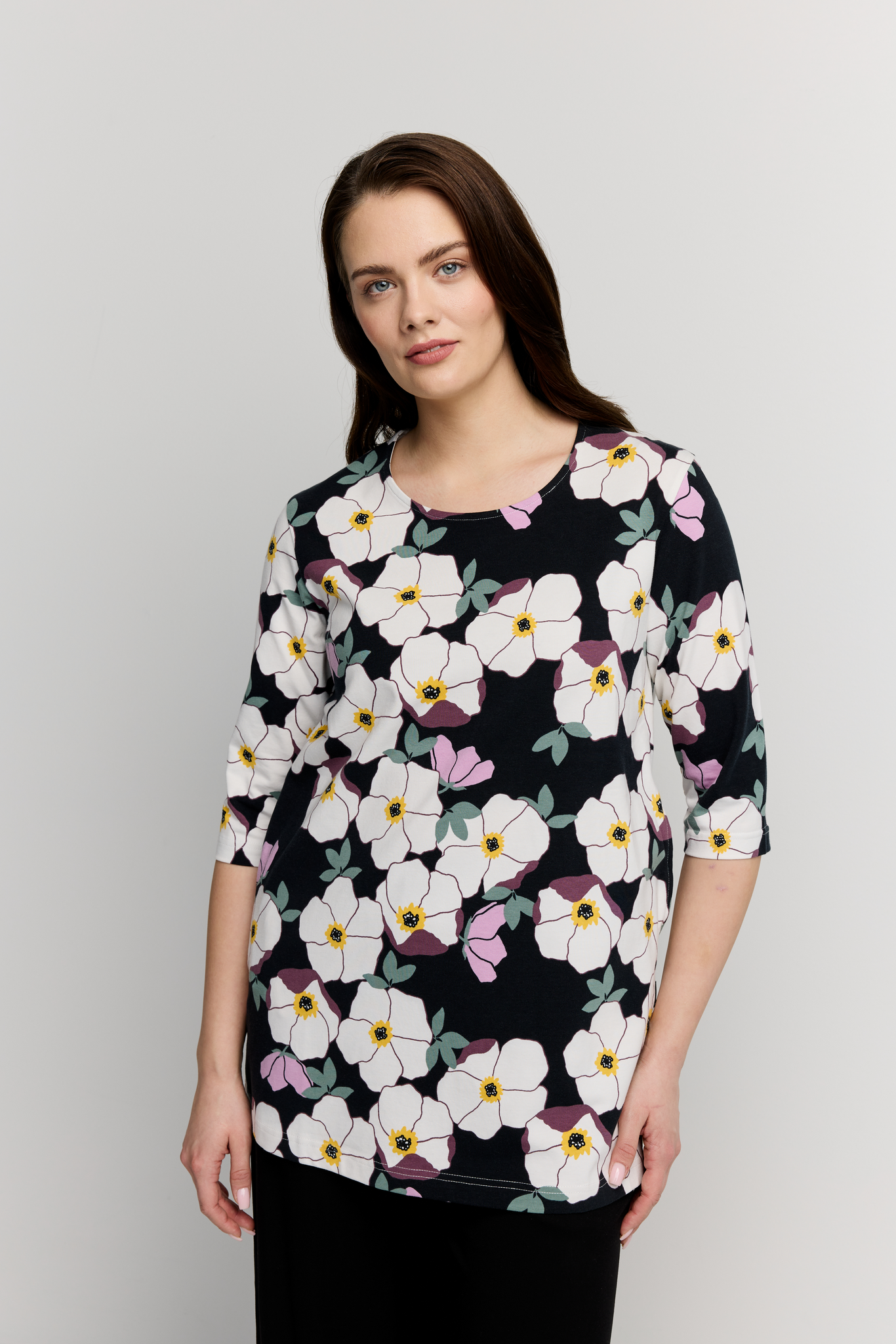 22784448003; Finlayson RUUSA Trikootunika Musta / Malva / L 