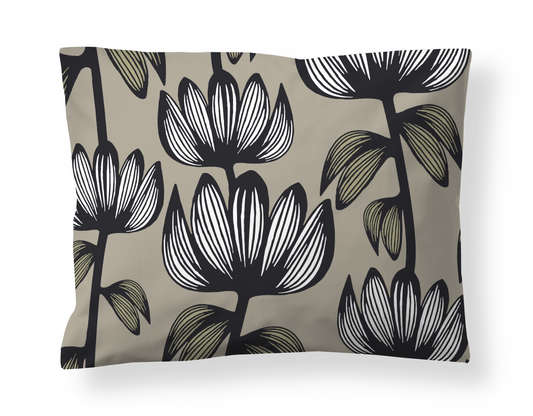 60138-4908-15-10; Finlayson Alma Satiinityynyliina Beige / Vihreä / 50x60 cm 