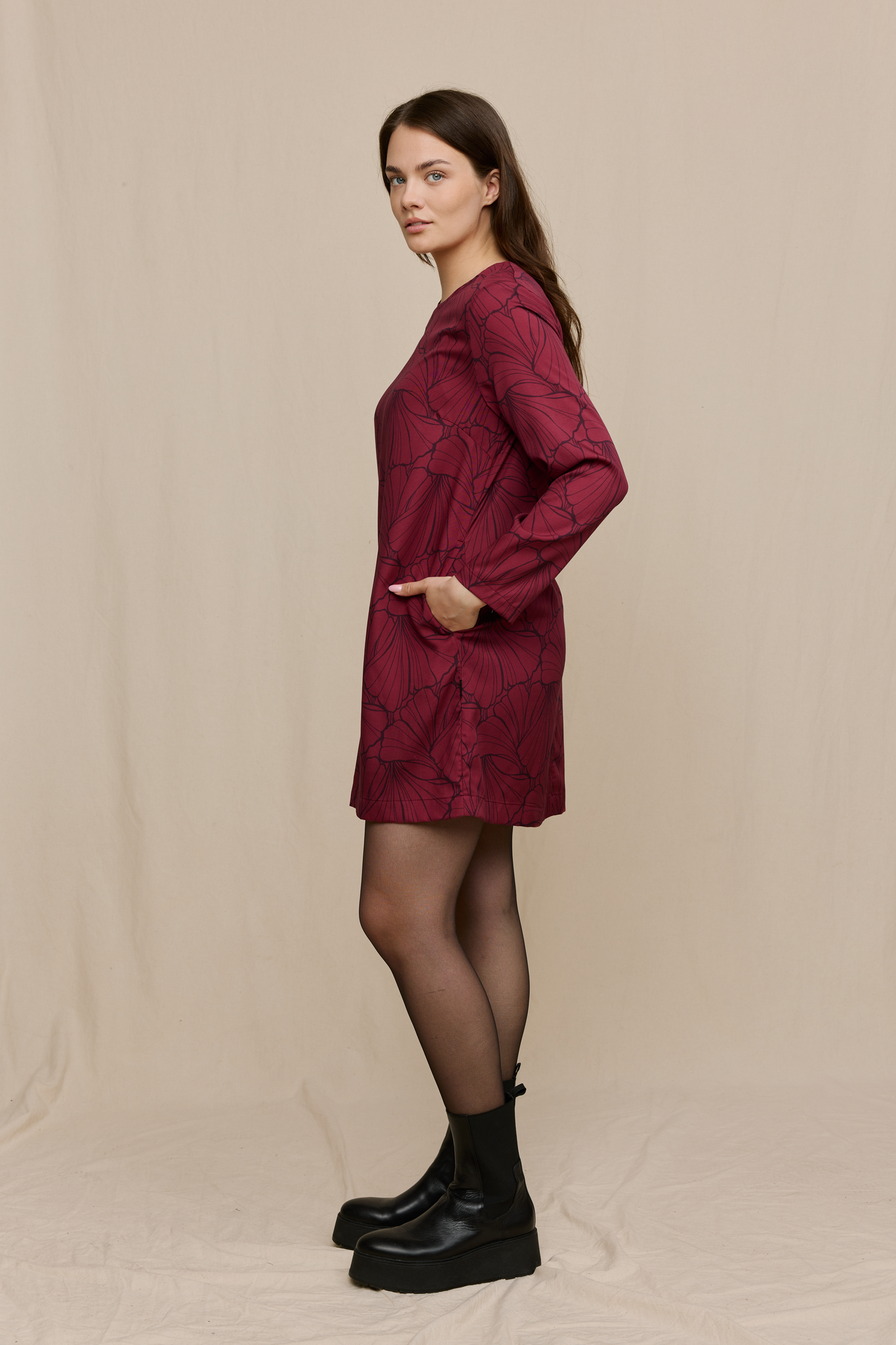FW75005-471-XL_4; Finlayson Lilia Tunika Punainen / XL 