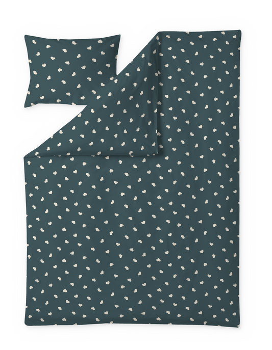 60652-3884-32-06; Finlayson Onni Pussilakanasetti Tummanvihreä / 150x210 + 50x60 cm 