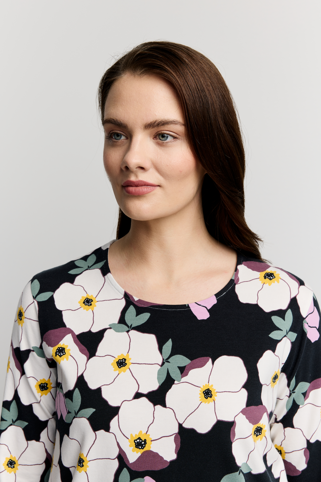 22784448005_5; Finlayson RUUSA Trikootunika Musta / Malva / XXL 