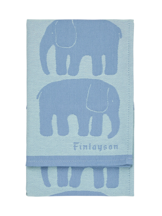 70940-4547-07-10; Finlayson Elefantti Keittiöpyyhe 2 kpl Siniharmaa / Mintunvihreä / 50x70 cm 