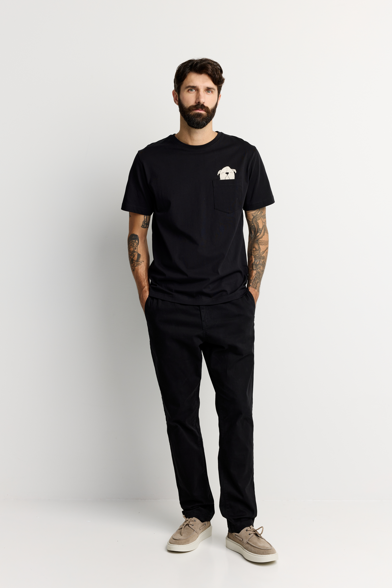 22782535001_2; Finlayson KOIRUUKSIA T-Paita Musta / S 