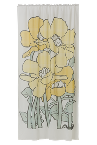 109015-2372; Finlayson Olivia Curtains Keltainen-salvianvihreä / 140x250 cm 