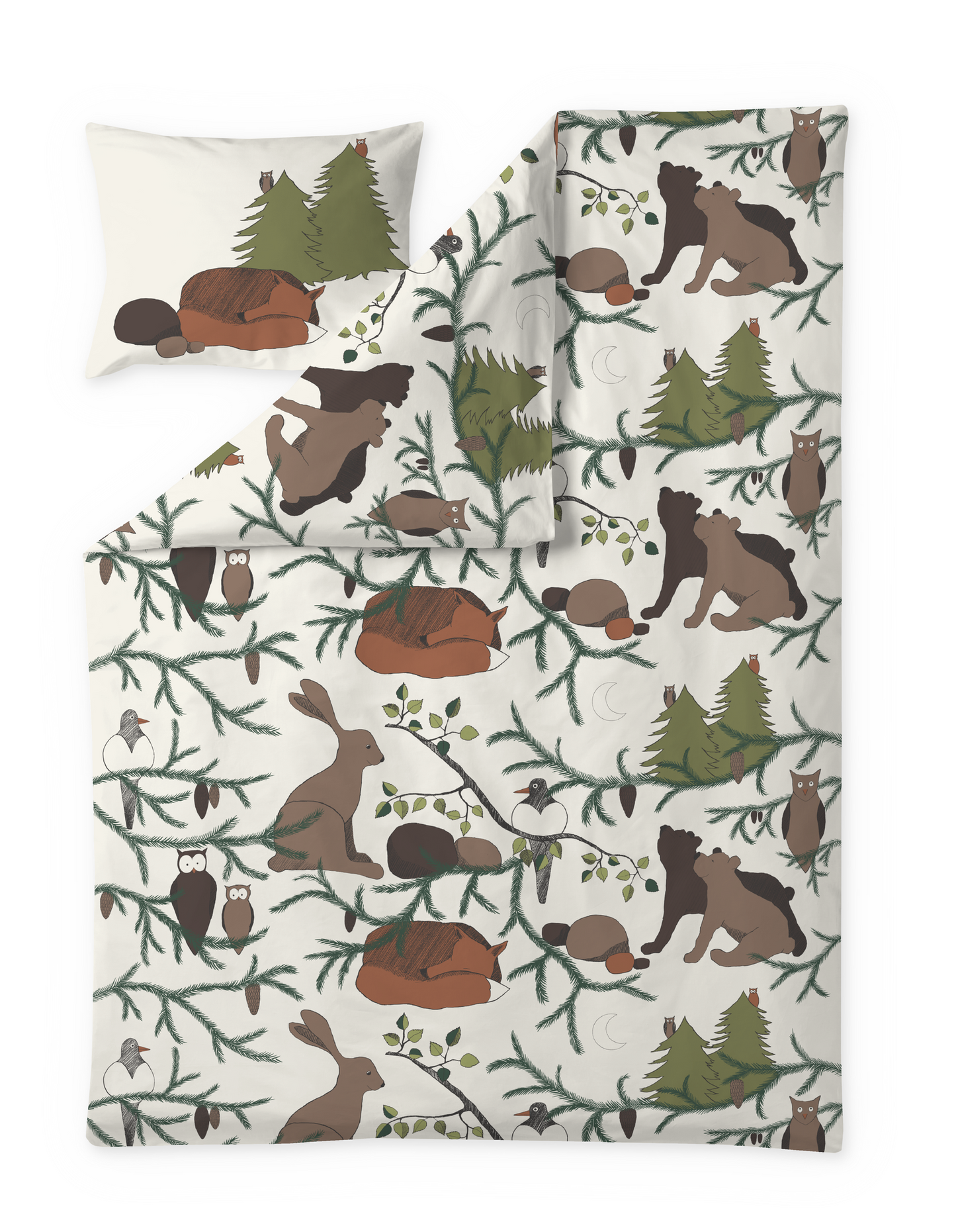 60657-4322-01-06; Finlayson Iltasatu Pussilakanasetti Luonnonvalkoinen / 150x210 + 50x60 cm 