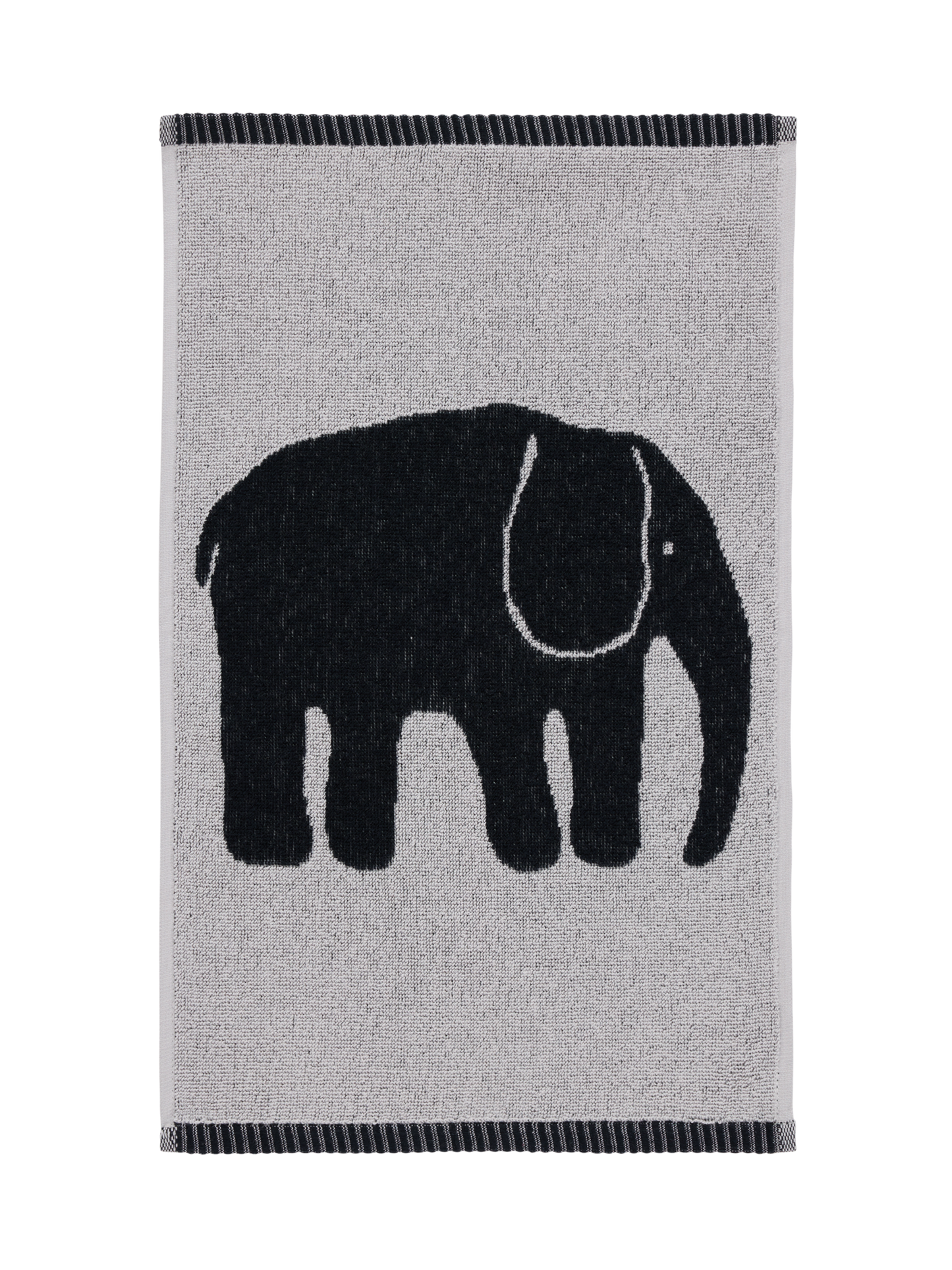 70562-1464-06-12; Finlayson Elefantti Käsipyyhe Musta / Harmaa / 30x50 cm 
