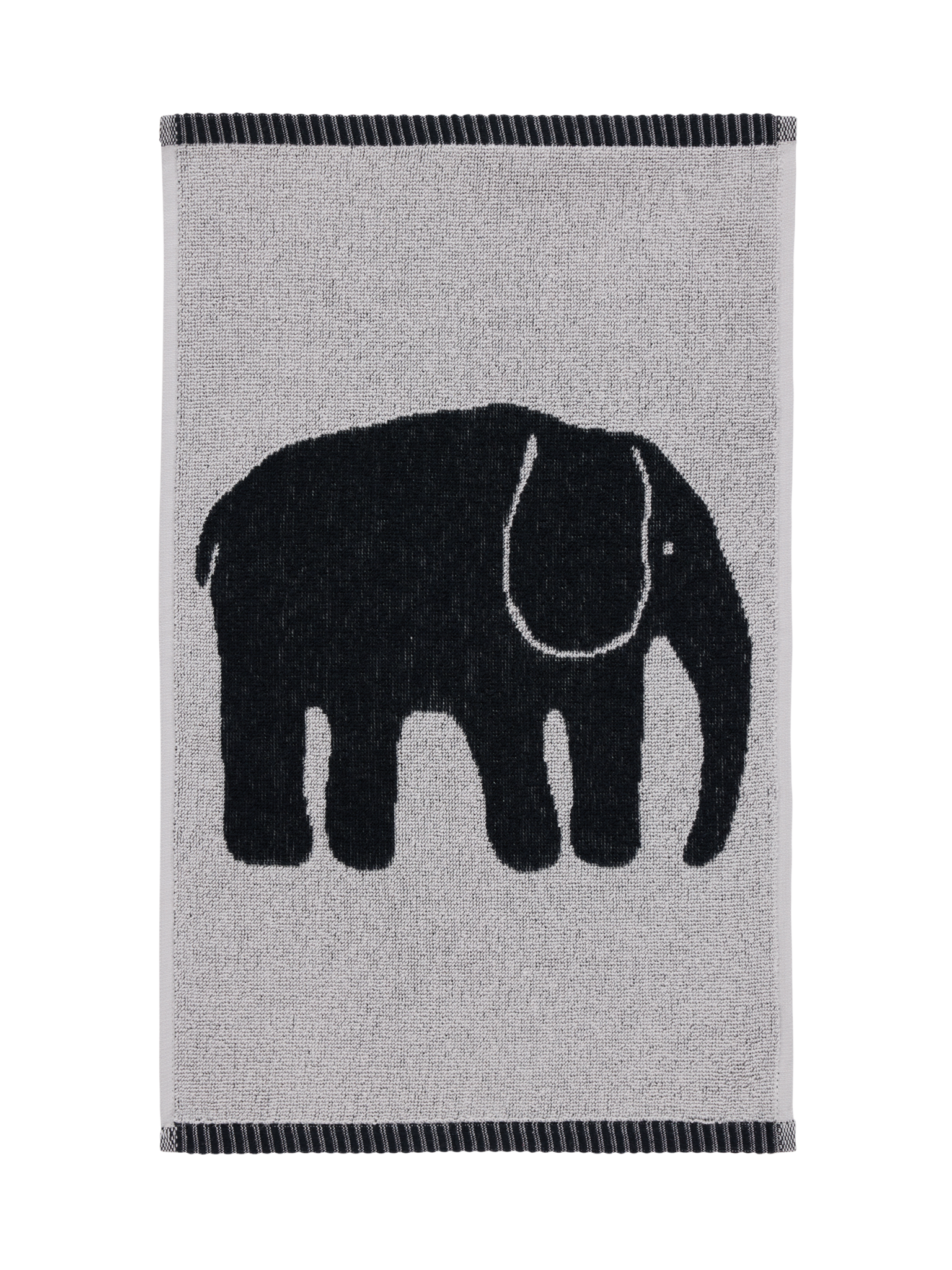 70562-1464-06-12; Finlayson Elefantti Käsipyyhe Musta / Harmaa / 30x50 cm 