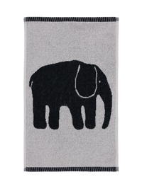 70562-1464-06-12; Finlayson Elefantti Käsipyyhe Musta / Harmaa / 30x50 cm 