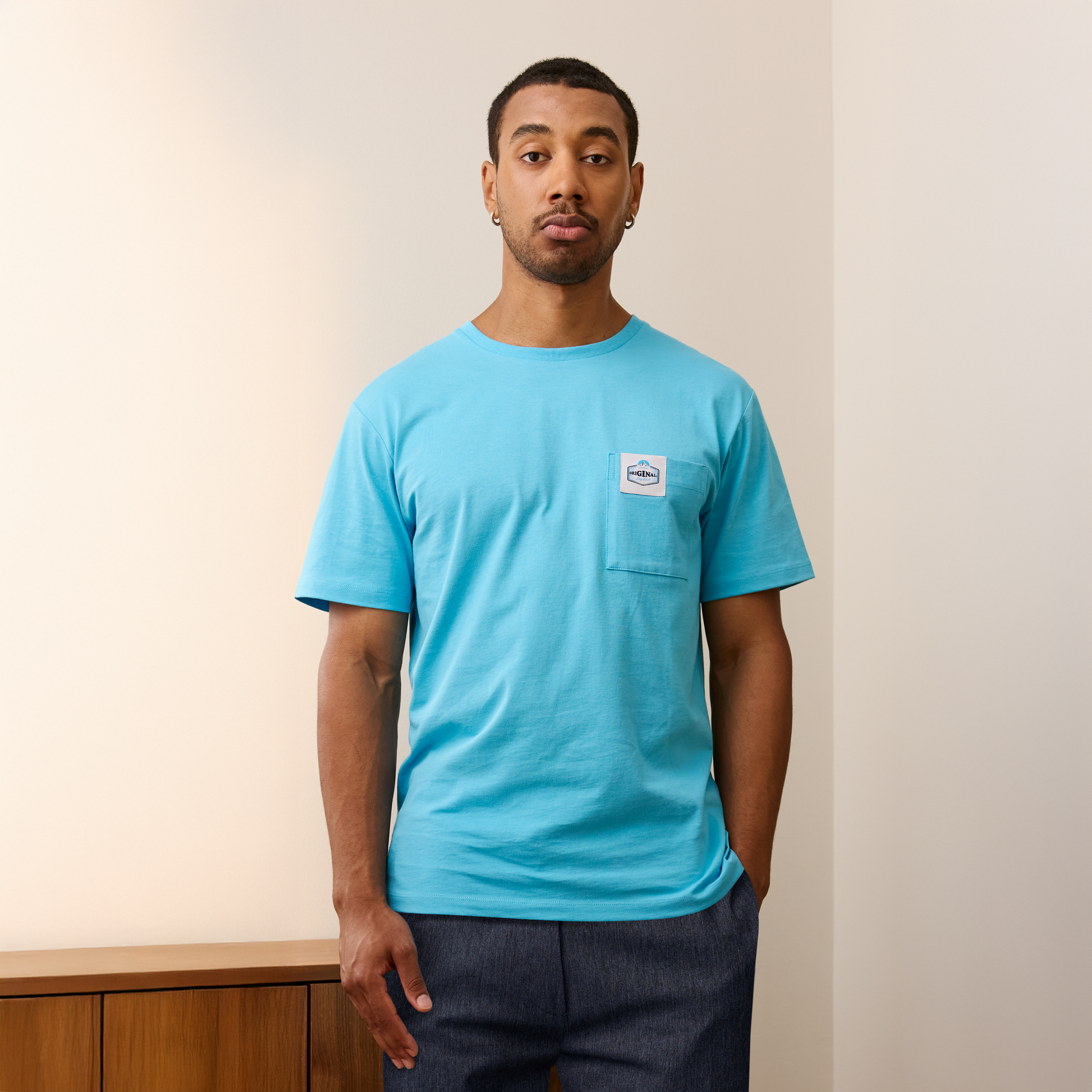 CL-FM21001-631_XL; CL-FM21001-631_S; CL-FM21001-631_M; CL-FM21001-631_L; CL-FM21001-631_XXL; Finlayson Original Long Drink T-paita Turkoosi / XXL 