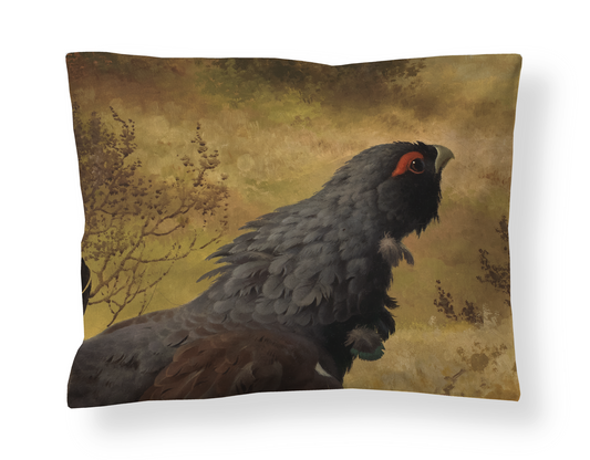 60138-5407-01-10; Finlayson Taistelevat metsot Satiinityynyliina Monivärinen / 50x60 cm 