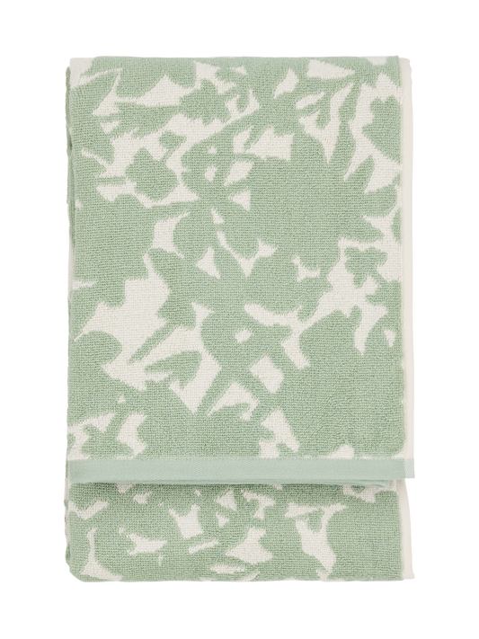 70086-5488-01-06; Finlayson Katveessa Kylpypyyhe Salvianvihreä / Luonnonvalkoinen / 70x150 cm 