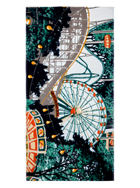 109217-8000; Finlayson Lintsi Bath towel (Digiprint) Monivärinen / 70x140 cm 