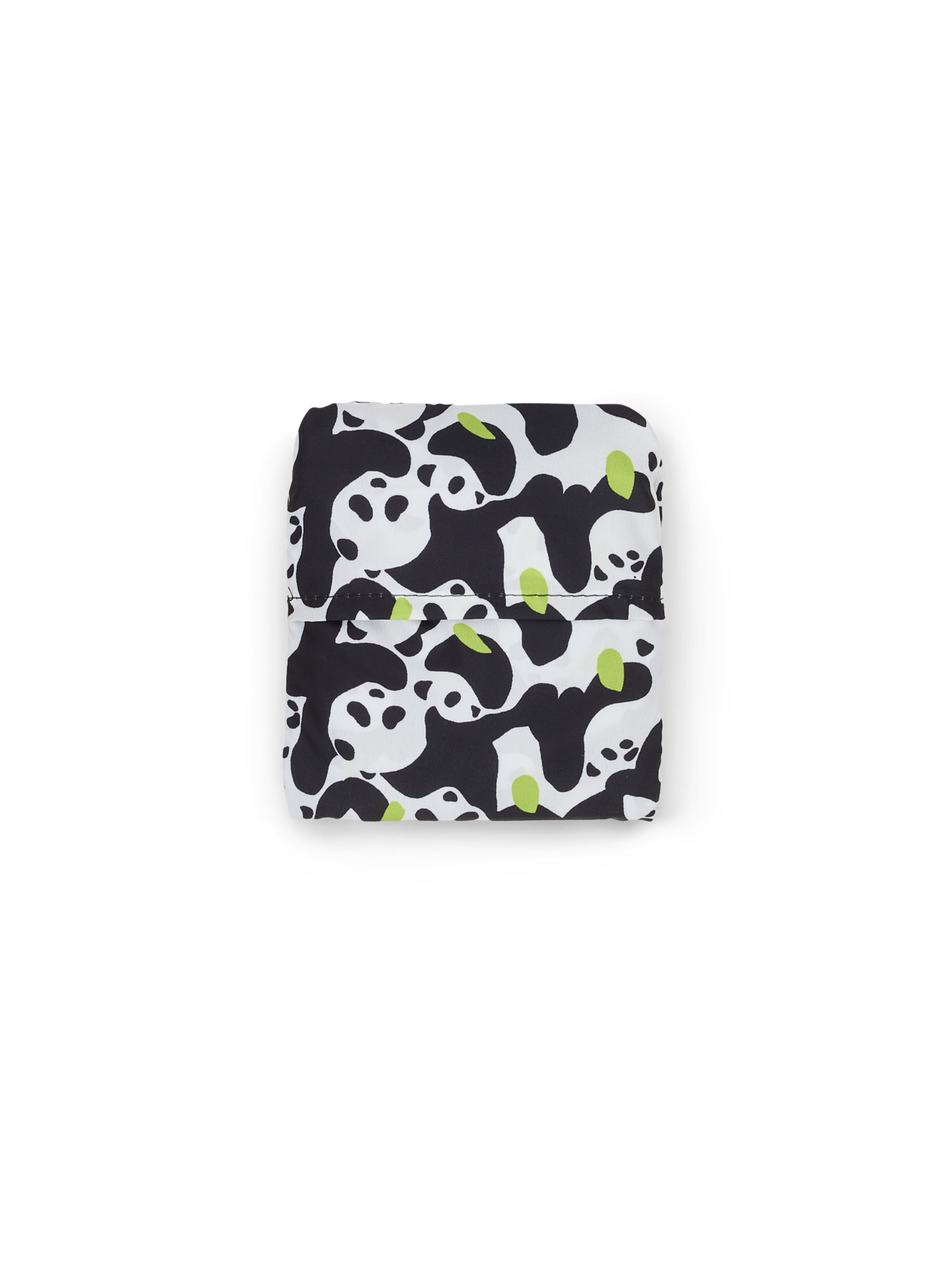 80232-5442-01-10_2; Finlayson Sukukokous Taiteltava kassi Musta / Valkoinen / Lime / 32x65 cm 