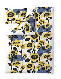 60652-5403-02-06; Finlayson Katse Pussilakanasetti Vaaleankeltainen / Sininen / 150x210 + 50x60 cm 