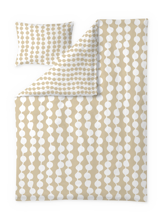 60652-4654-12-06; Finlayson Pampula Pussilakanasetti Beige / 150x210 + 50x60 cm 