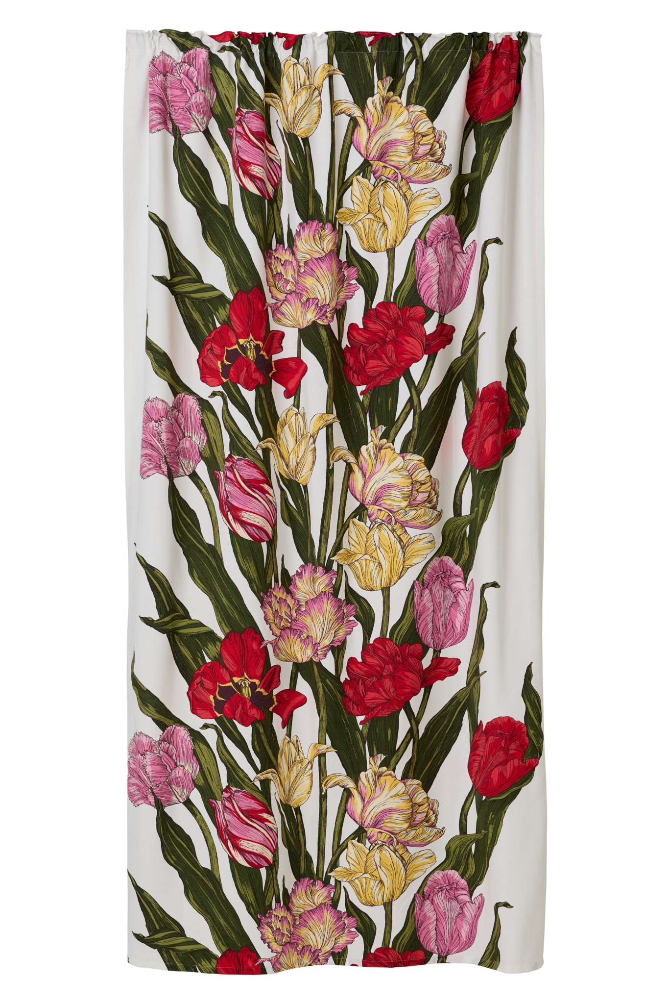 109008-8001; Finlayson Kukoistus Curtains Monivärinen-valkoinen / 140x250 cm 