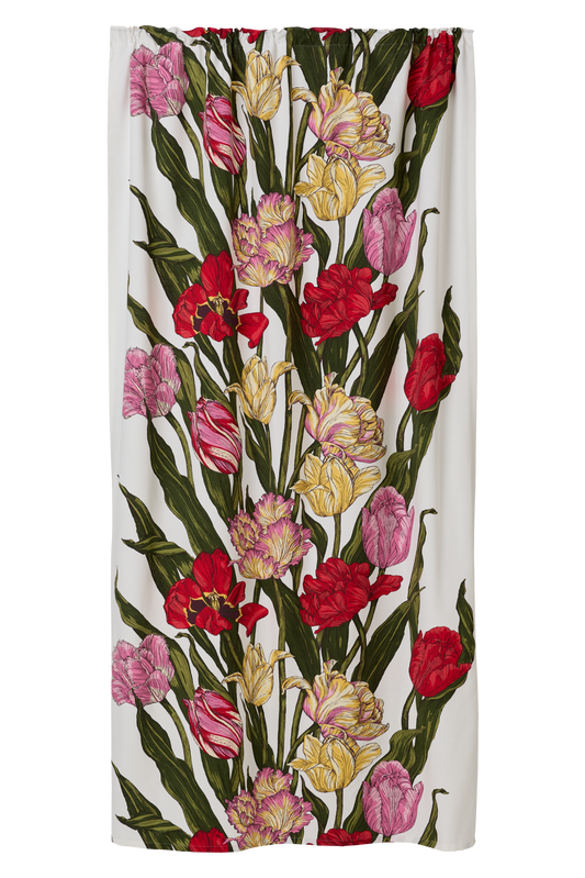 109008-8001; Finlayson Kukoistus Curtains Monivärinen-valkoinen / 140x250 cm 