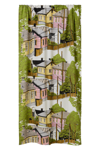 109010-4220; Finlayson Naapurusto Curtains Pinkki-keltainen / 140x250 cm 