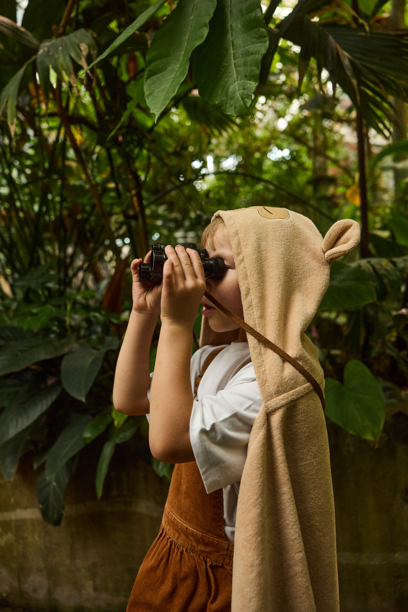 70214-5505-01-06_3; Finlayson Apina Lasten huppupyyhe Ruskea / 70x125 cm 