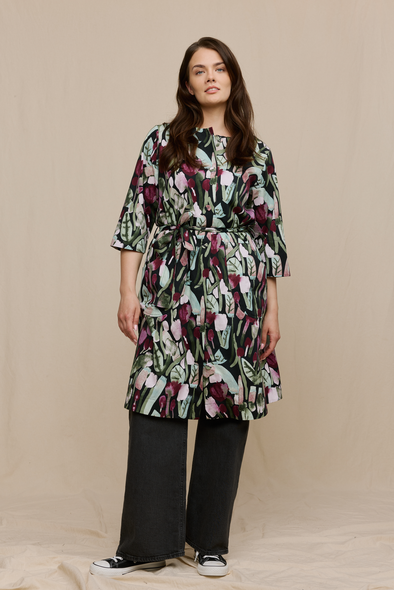 22950707002_3; Finlayson KUMPULA Mekko Musta / Malva / 36 