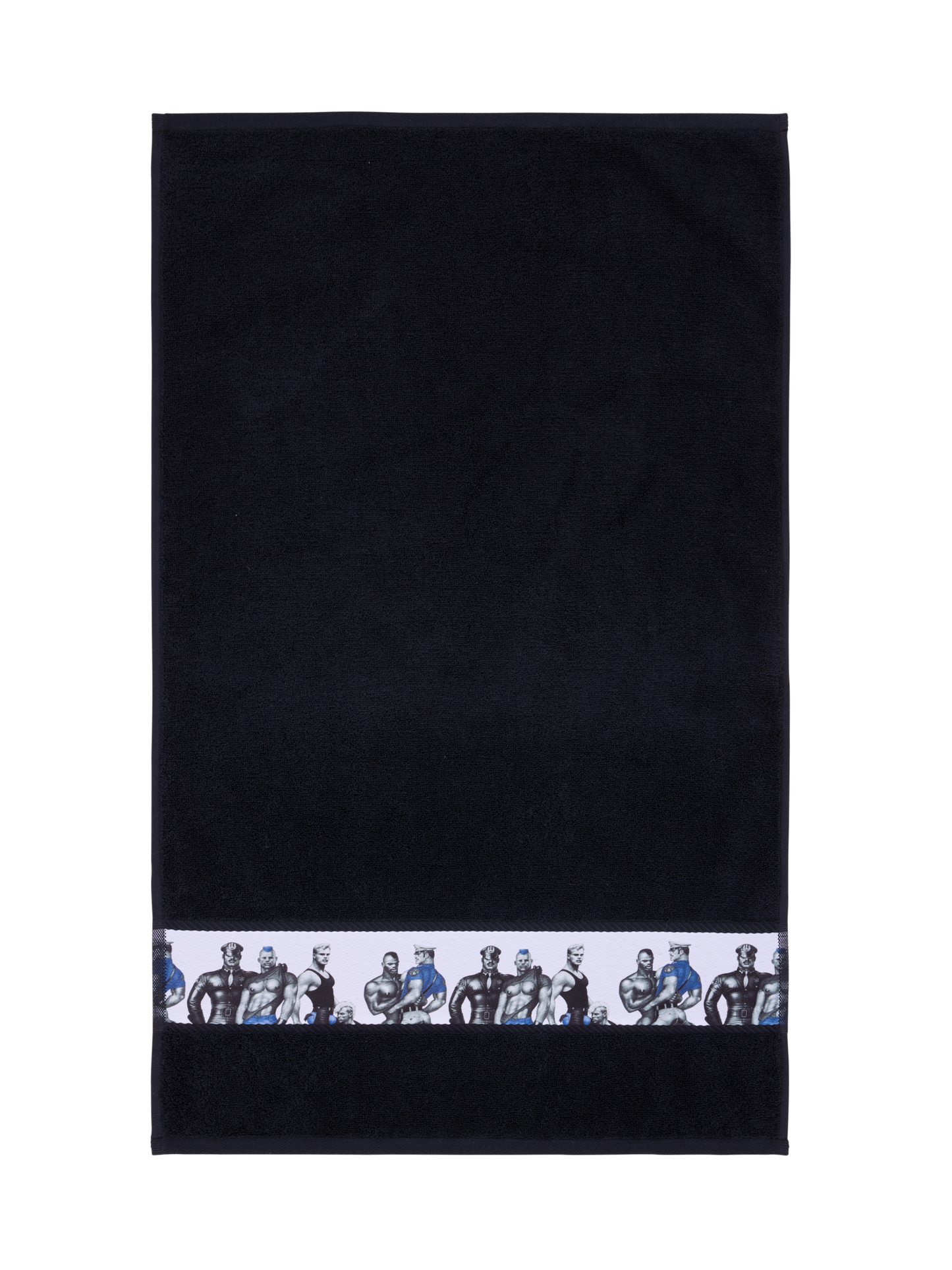 70154-4864-01-12_3; Finlayson Tom of Finland Blue Squad Käsipyyhe Musta / 50x80 cm 