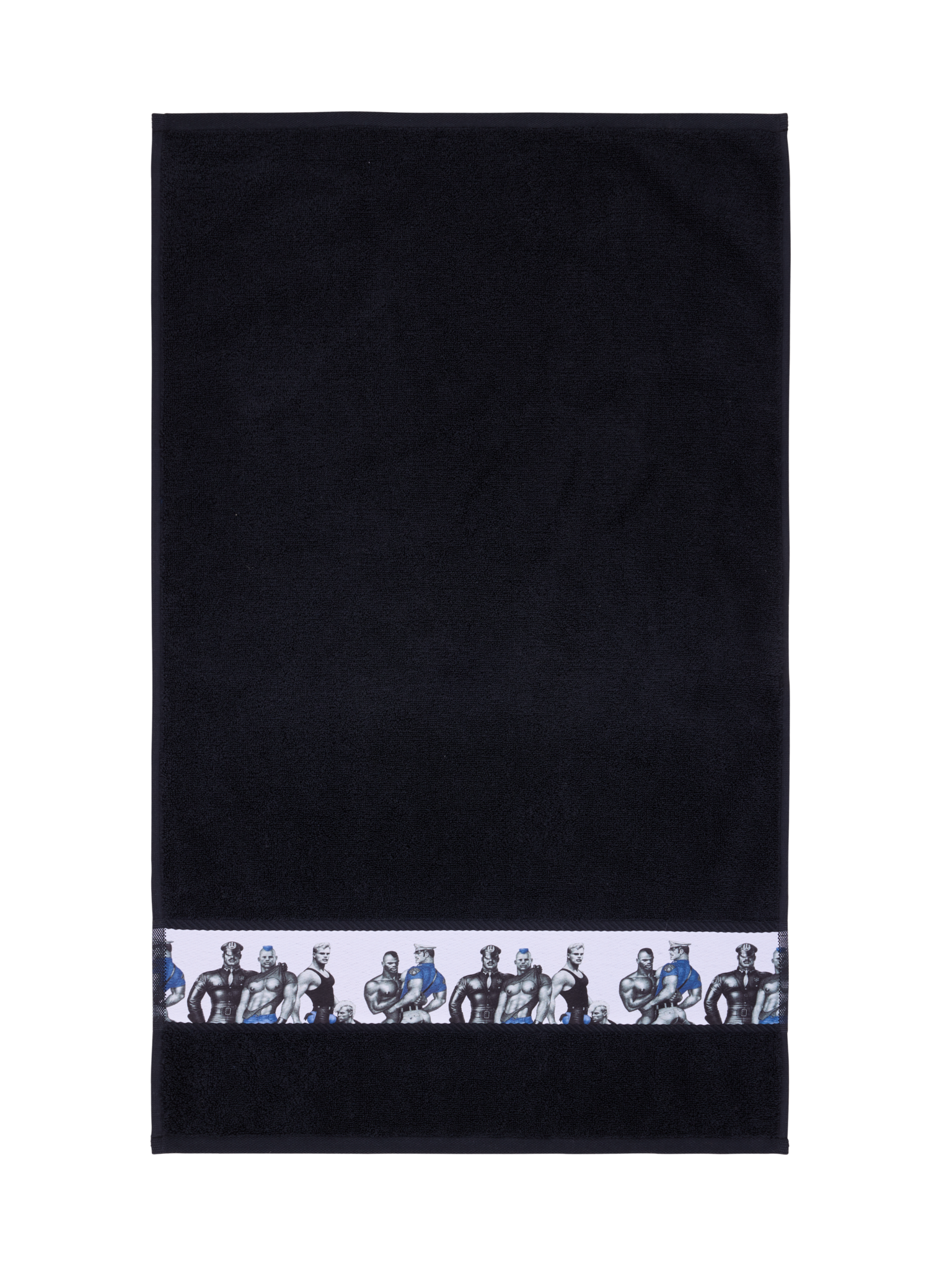 70154-4864-01-12_3; Finlayson Tom of Finland Blue Squad Käsipyyhe Musta / 50x80 cm 