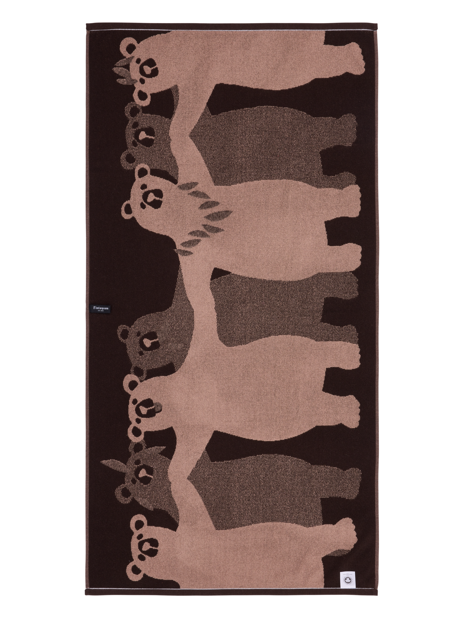 70564-1499-05-06_3; Finlayson Kopla Kylpypyyhe Tummanruskea / 70x140 cm 