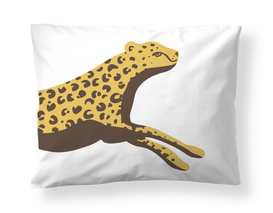 60151-5522-01-10; Finlayson Flying Wildcats Tyynyliina Keltainen / Ruskea / 50x60 cm 