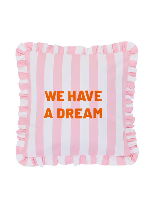 81830-5517-01-04; Finlayson Dream Koristetyynynpäällinen Vaaleanpunainen / Valkoinen / 50x50 cm 