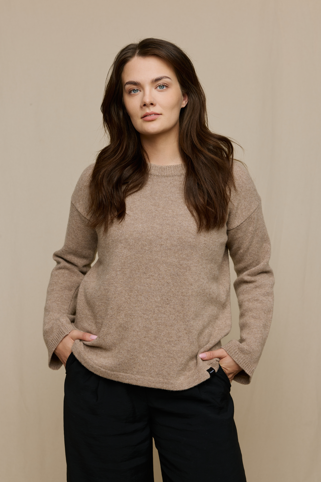 FW51007-126-S; Finlayson Osmi Neule Beige / S 