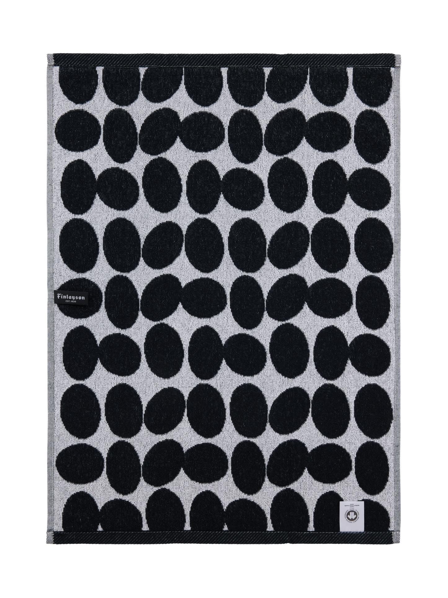 71263-4972-10-12_3; Finlayson Pikku pop Käsipyyhe Mustavalkoinen / 50x70 cm 