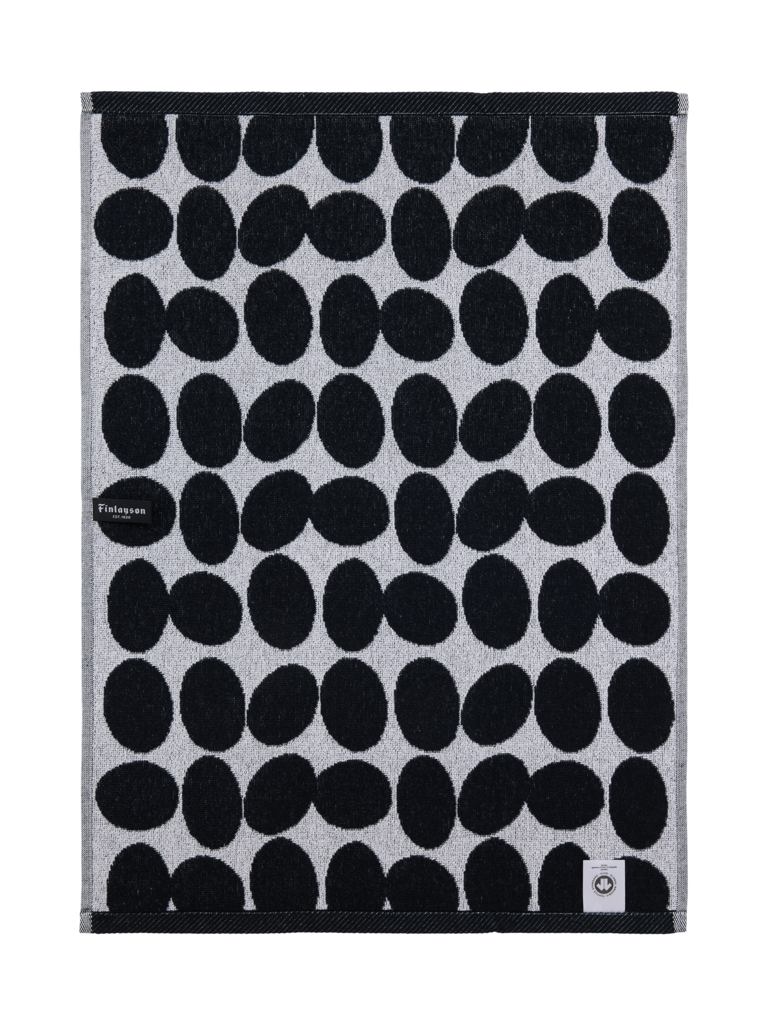 71263-4972-10-12_3; Finlayson Pikku pop Käsipyyhe Mustavalkoinen / 50x70 cm 