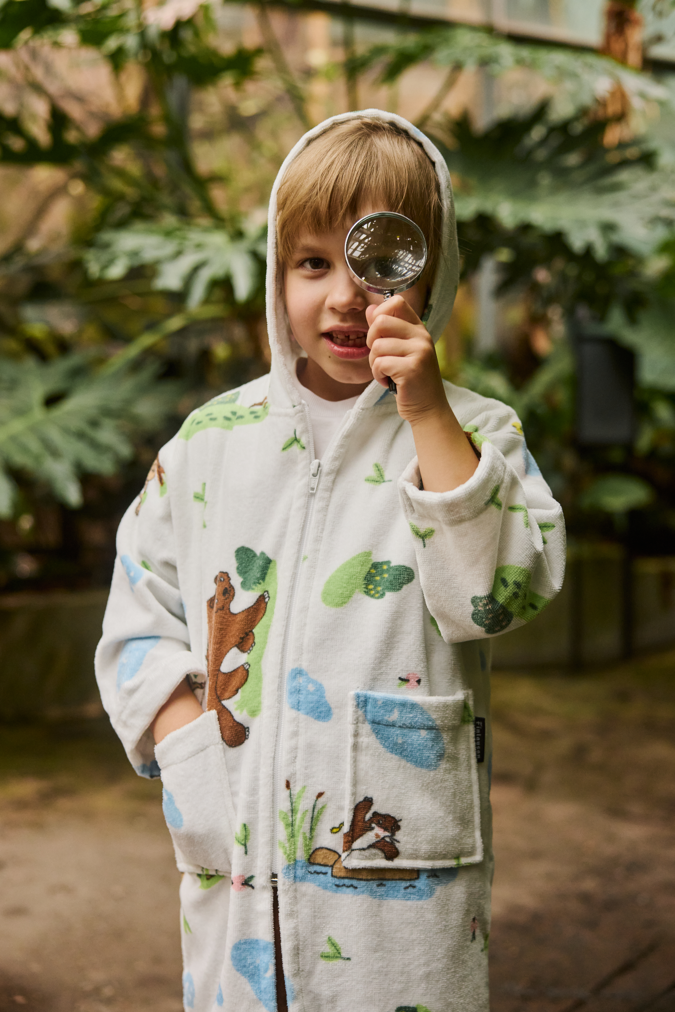 70233-5510-01-03_1; 70234-5510-01-03_1; Finlayson Retkellä Lasten kylpytakki Monivärinen / 110-122 cm 