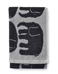 70563-4547-06-12; Finlayson FI Elefantti pyyhe Musta / Harmaa / 50x70 cm