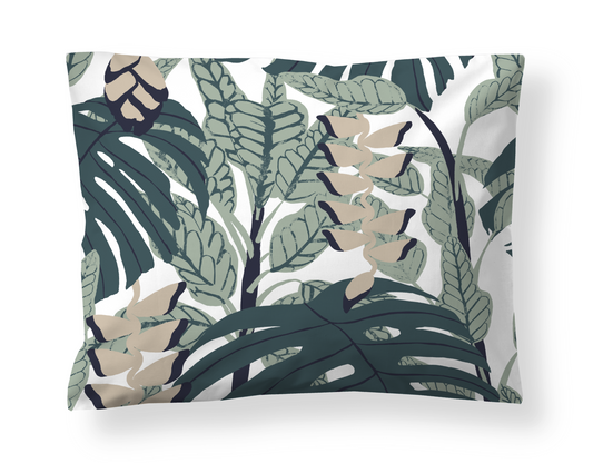 60136-4988-08-10; Finlayson Bunaken Tyynyliina Vihreä / Beige / 50x60 cm 