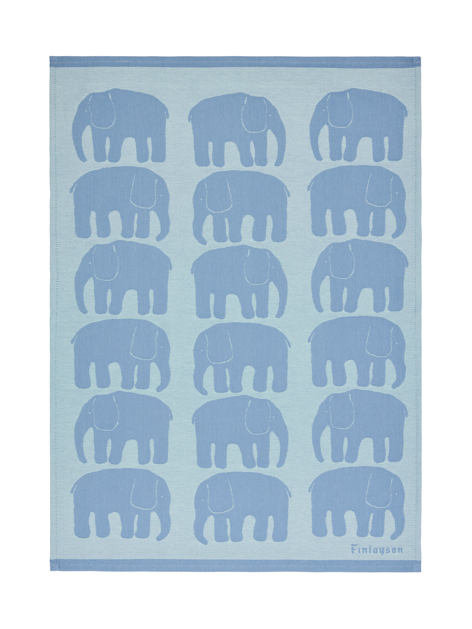 70940-4547-07-10_5; Finlayson Elefantti Keittiöpyyhe 2 kpl Siniharmaa / Mintunvihreä / 50x70 cm 