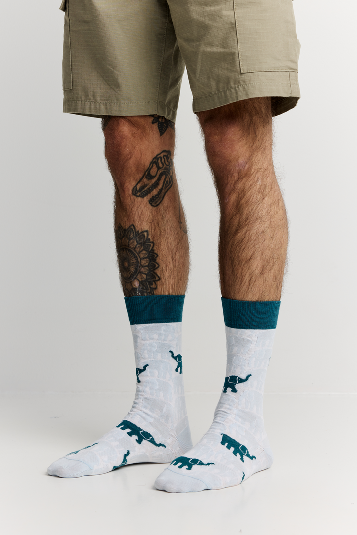 99100-0785; 99100-0784; Finlayson Elefantti vapaa Miesten nilkkasukat Vaaleansininen / 40/42 