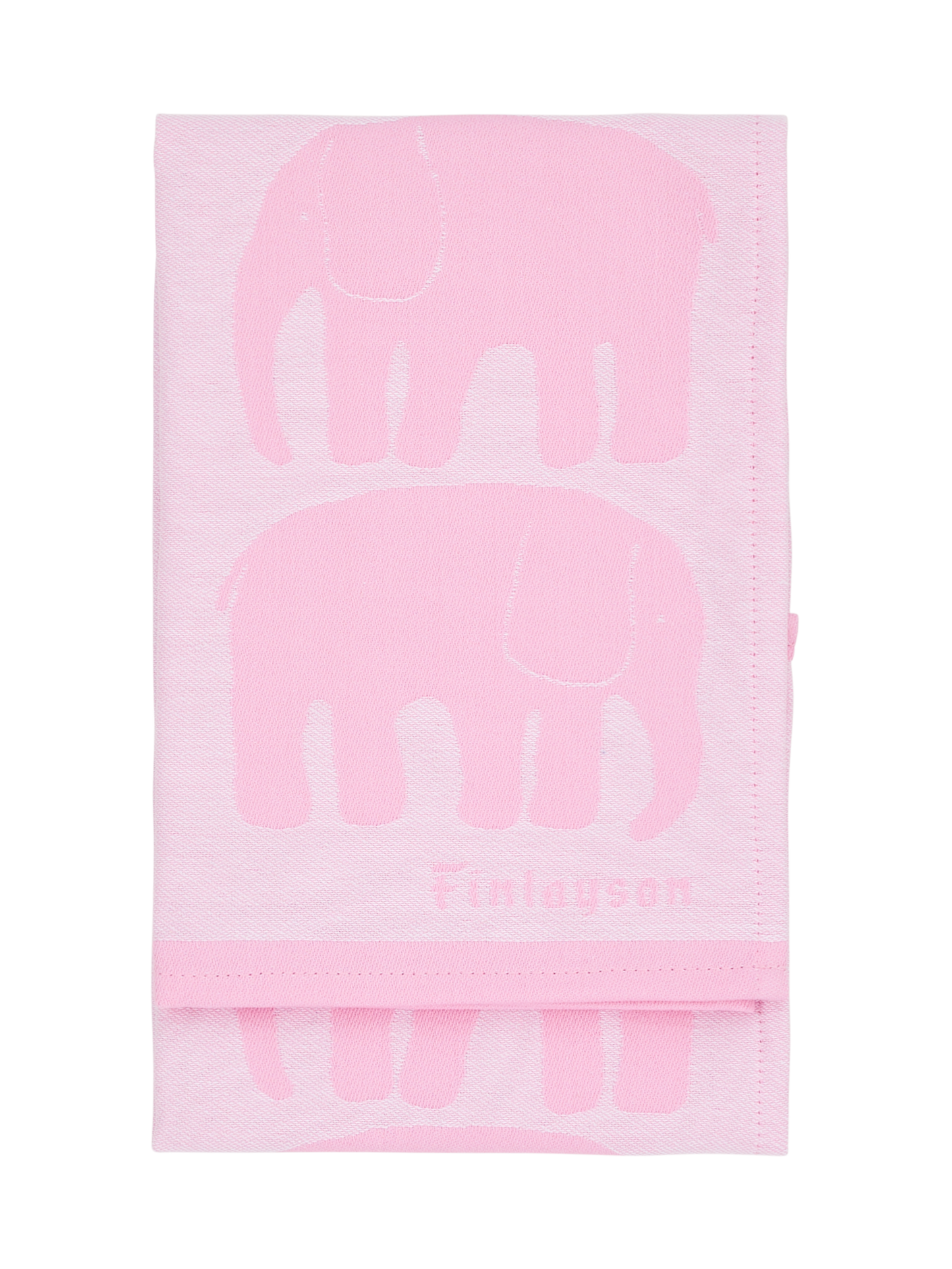 70940-4547-08-10; Finlayson Elefantti Keittiöpyyhe 2 kpl Vaaleanpunainen / Valkoinen / 50x70 cm 