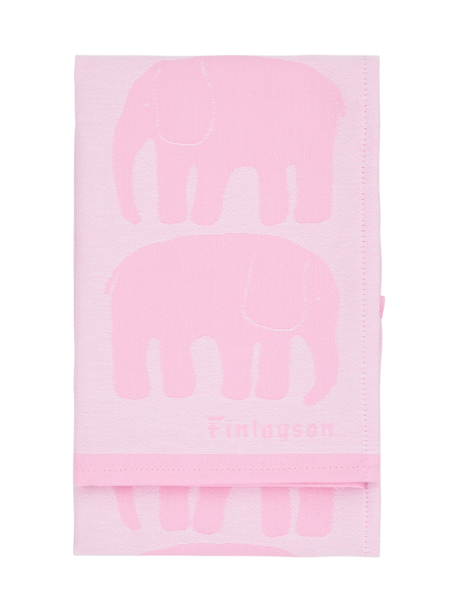 70940-4547-08-10; Finlayson Elefantti Keittiöpyyhe 2 kpl Vaaleanpunainen / Valkoinen / 50x70 cm 