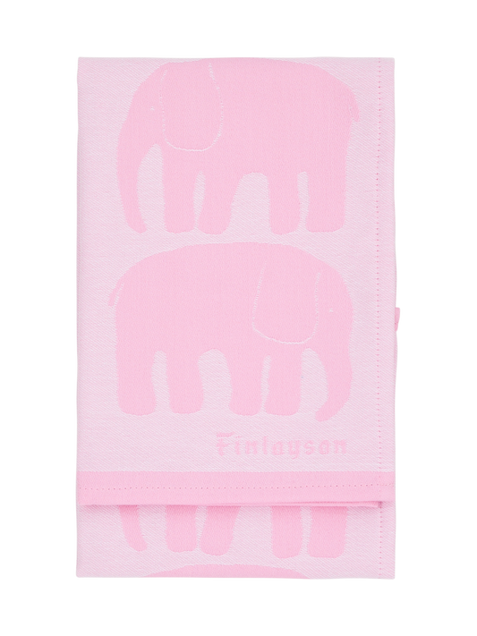 70940-4547-08-10; Finlayson Elefantti Keittiöpyyhe 2 kpl Vaaleanpunainen / Valkoinen / 50x70 cm 