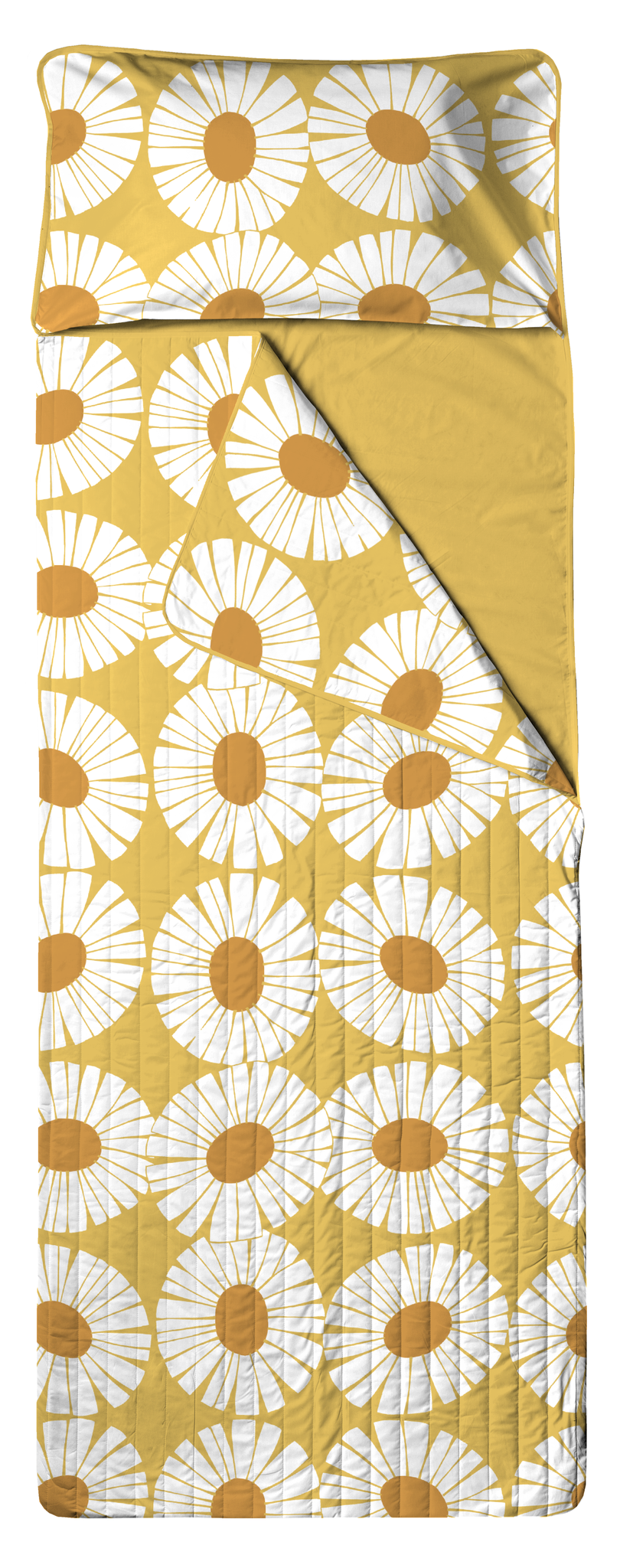 60432-5516-01-06; Finlayson Valo Unipussi Keltainen / Valkoinen / 90x250 cm 