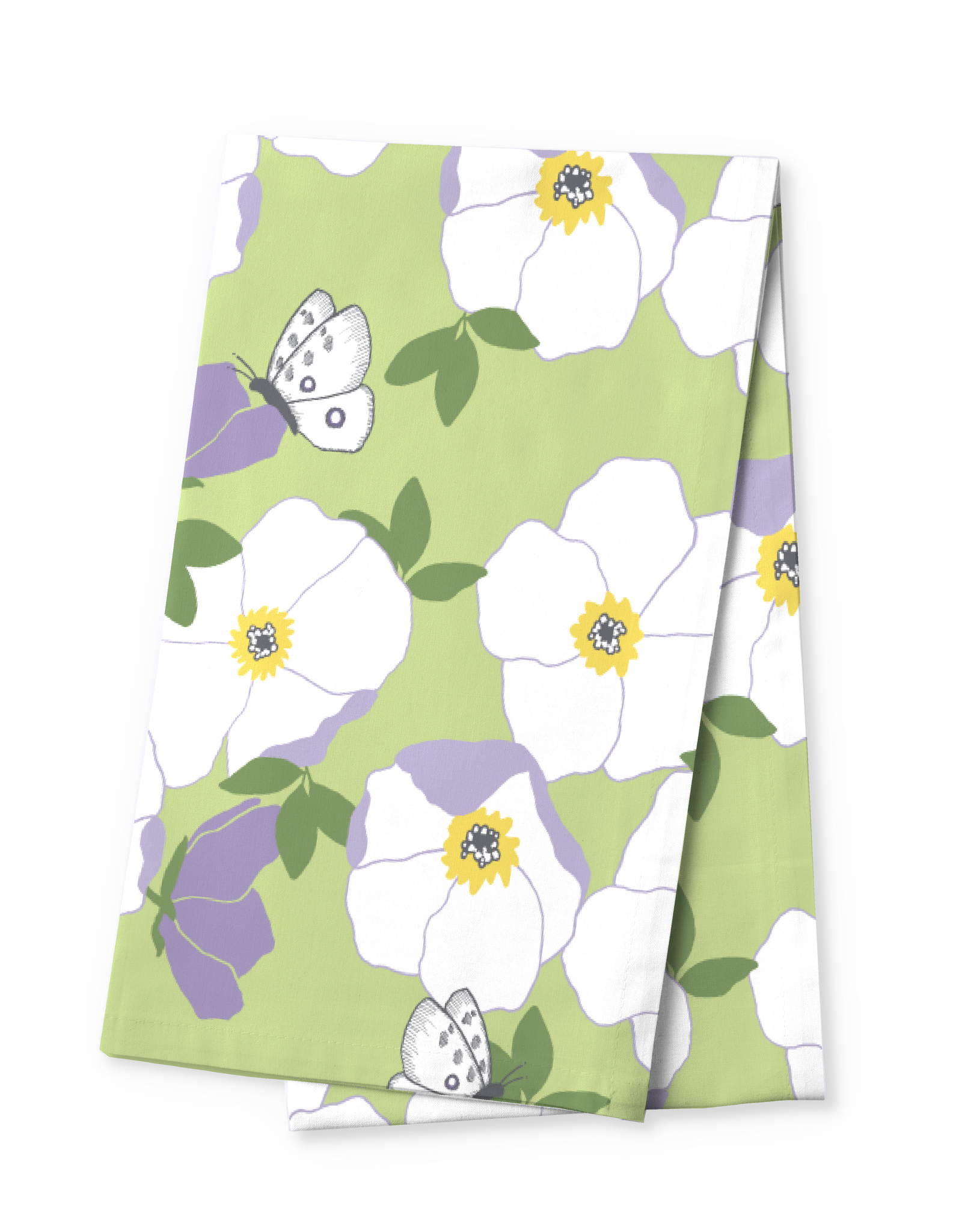 88428-5512-01-10; Finlayson Ruusa Kaitaliina Vaaleanvihreä / Vaaleanlila / 40x140 cm 