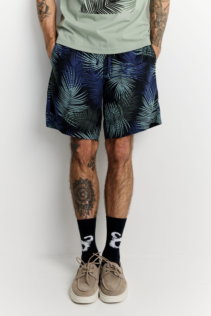 22784499001; Finlayson PALMA Shortsit Tummansininen / Salvianvihreä / S 