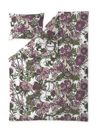 60712-5441-03-06; Finlayson FI Imagine Satiinipussilakanasetti Viini/ Roosa / Vihreä / 150x210 + 50x60 cm
