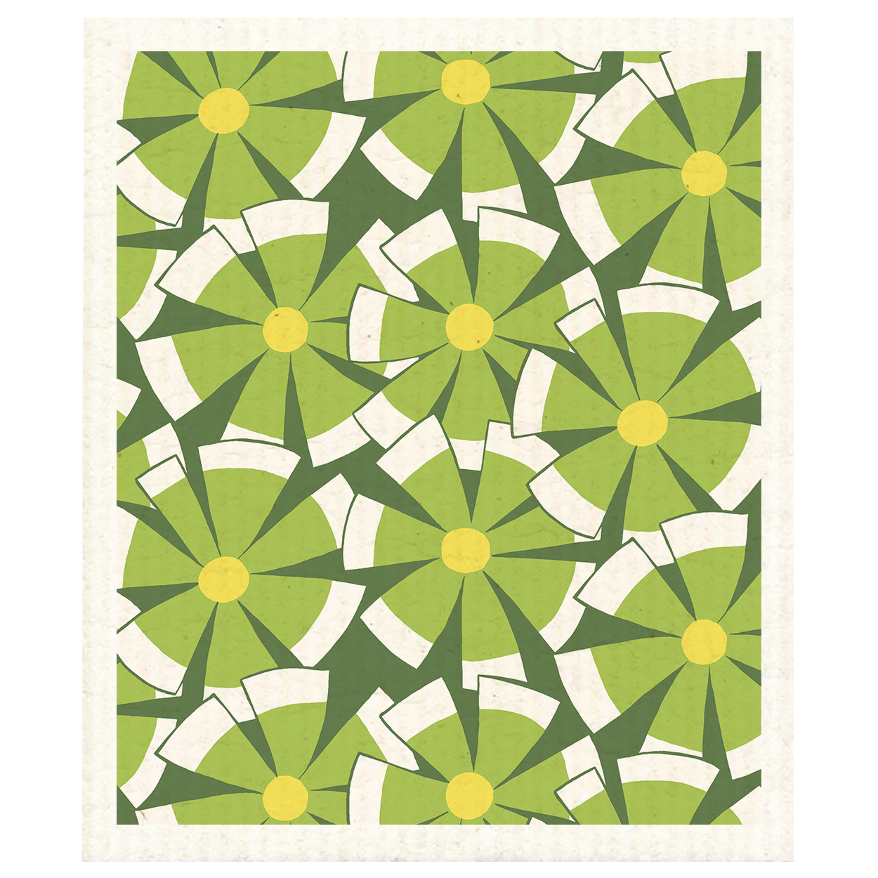 99100-0741; Finlayson Senni Siivousliina Vihreä / Keltainen / 17x20 cm 