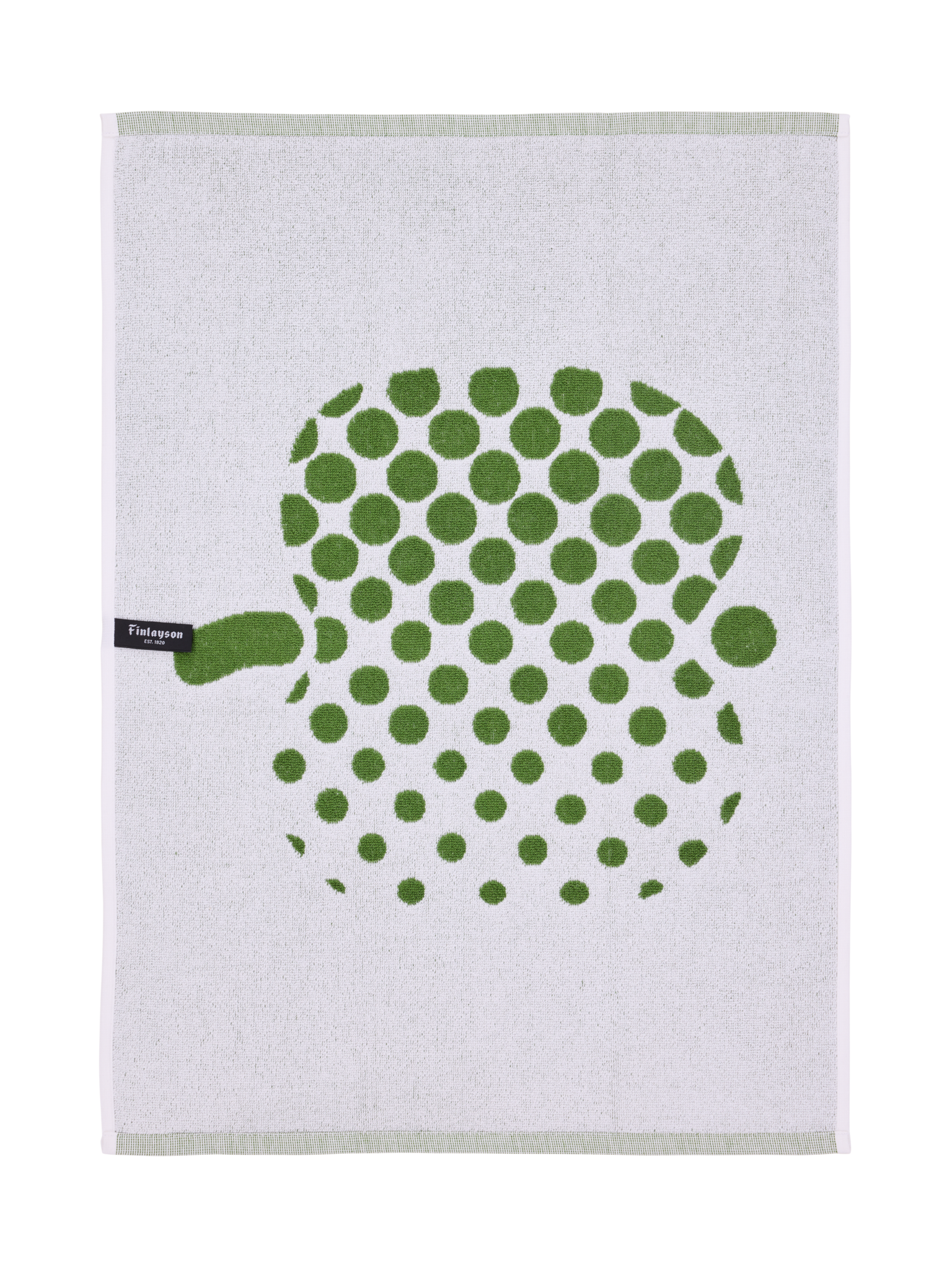 71063-1367-05-12_2; Finlayson Optinen omena Käsipyyhe Vihreä / 50x70 cm 